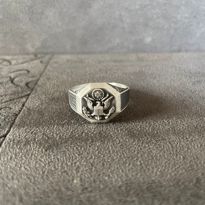 Sterling Silver American Flag Ring