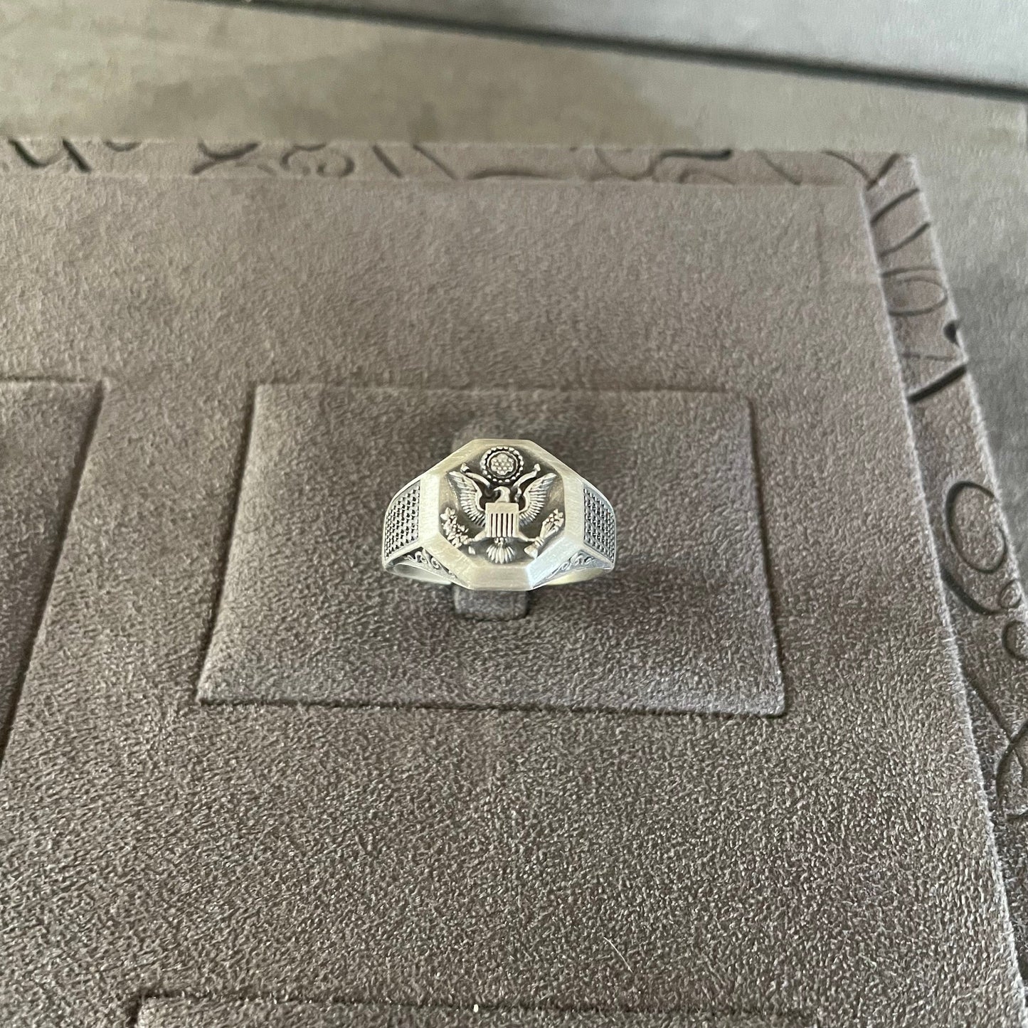 Sterling Silver American Flag Ring