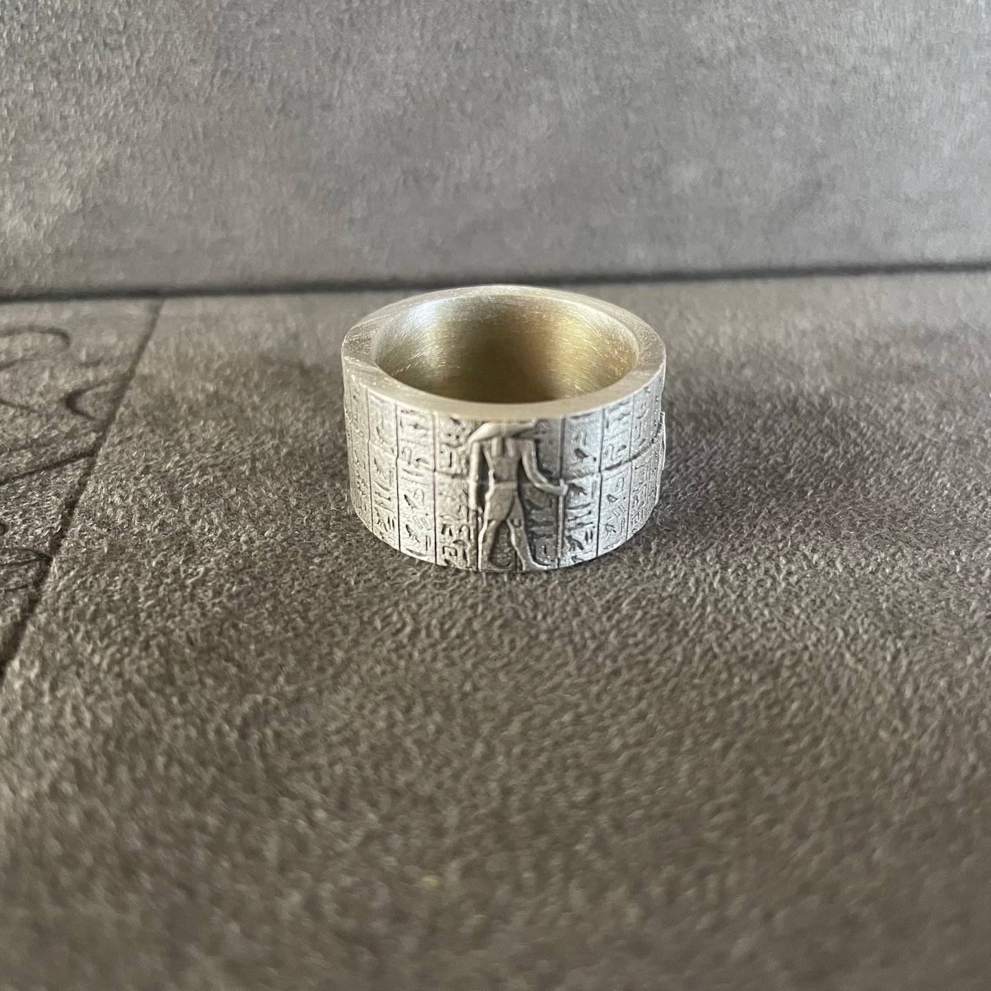 Left Eye Of Horus Ring, Sterling Silver Egyptian Mythology Symbolism,  Cool Promise Ring, Wadjet Eye Ring, Mythology Gift, Hieoglyphics Gift