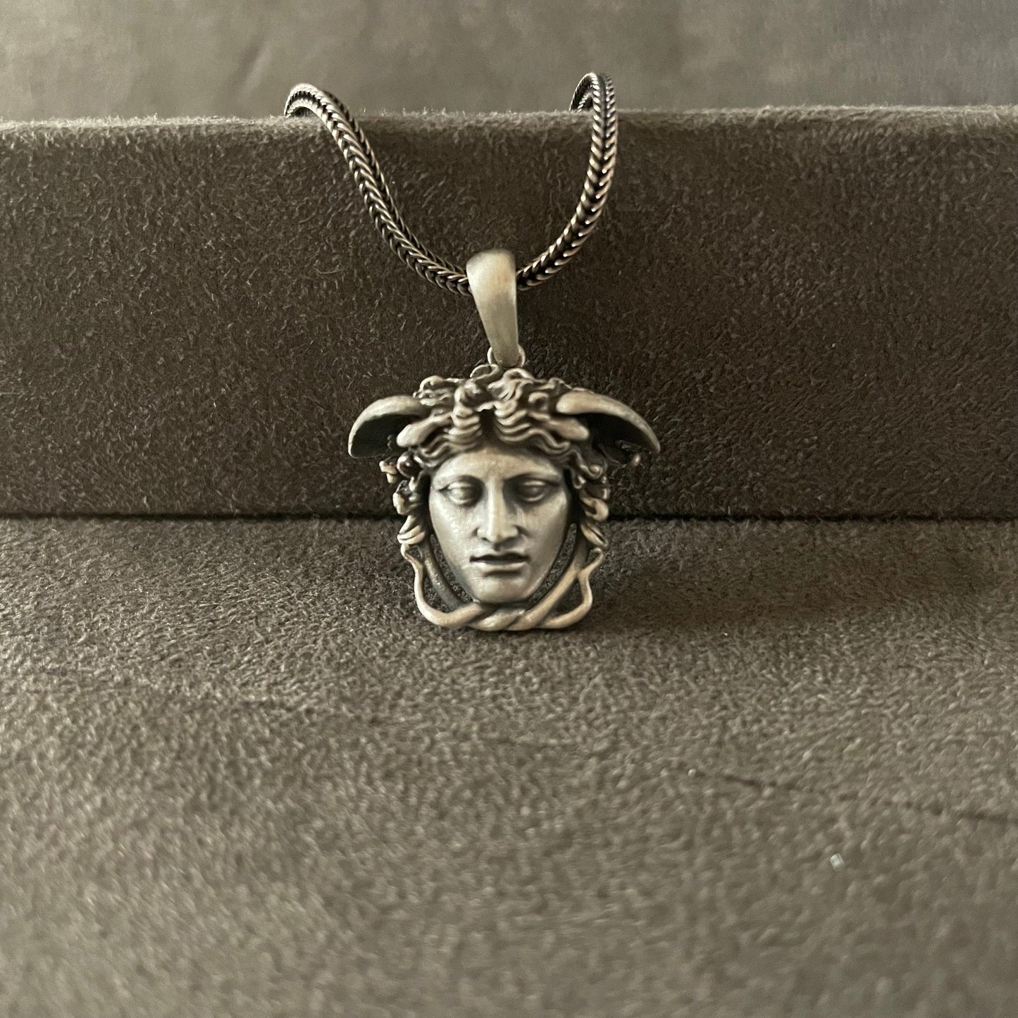 Medusa Pendant, Sterling Silver Gorgon Medusa Necklace, Ancient Greek Mytholog Gift, Elegant Gift For Best Friend, Men Gift