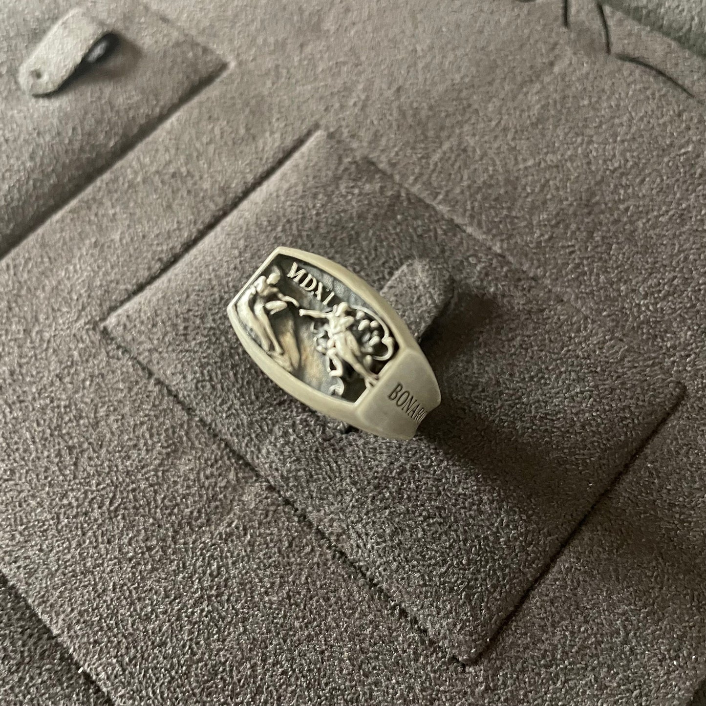 Michaelangelo Sistine Chapel Ring, 925 Sterling Silver Creation of Adam Signet Ring, Hand of God Ring, Renaissance Age Ring For Men