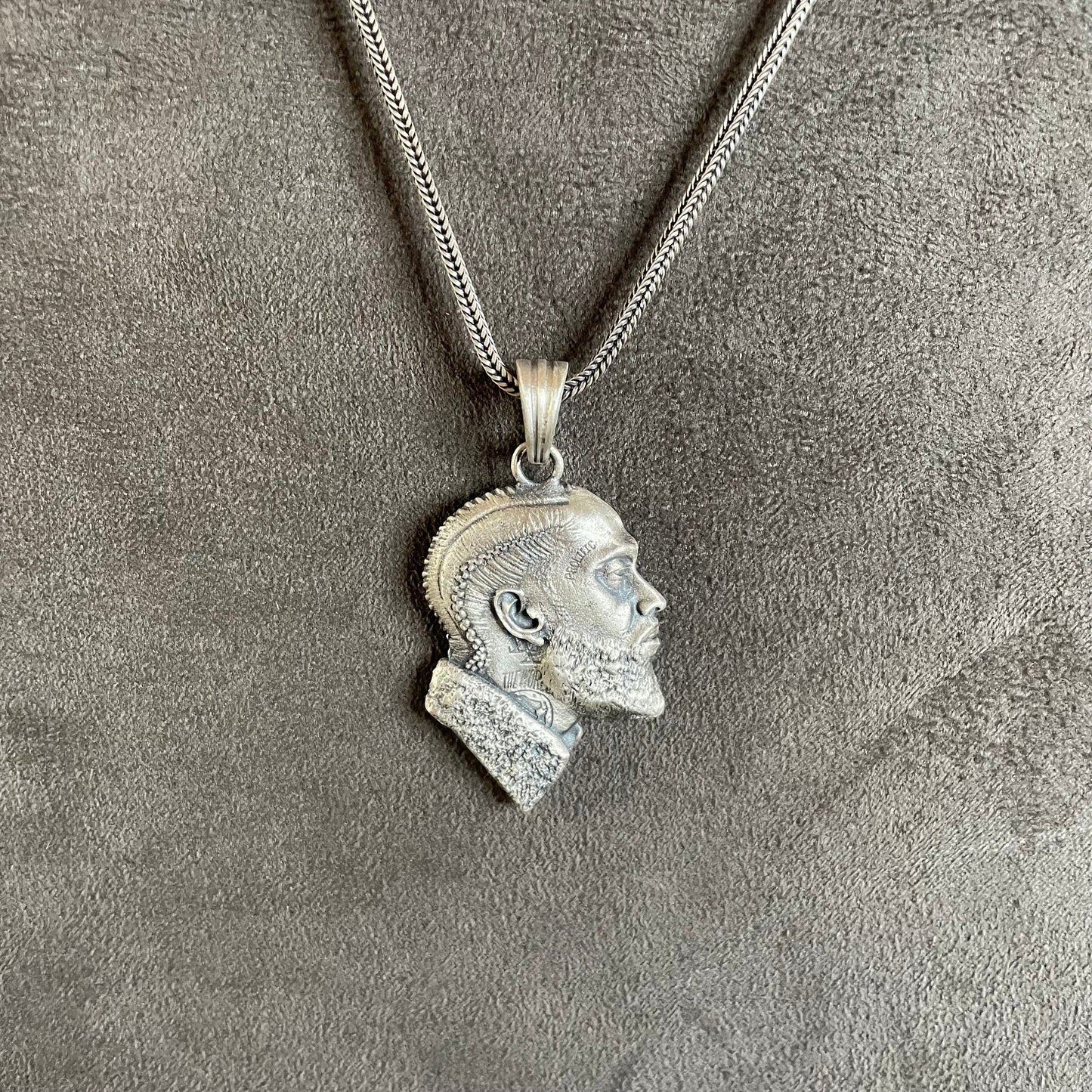 Nipsey Hussle Pendant, Sterling Silver Airmiess Joseph Asghedom Necklace,  Hip Hop Silver Men Jewelry, Nipsey Hussle, Gift For Boyfriend