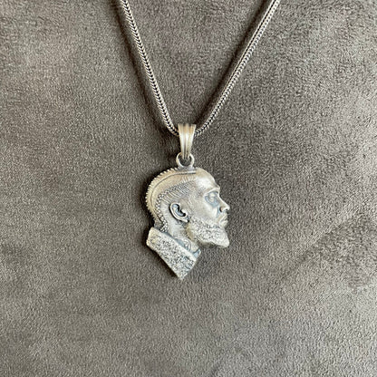 Nipsey Hussle Pendant, Sterling Silver Airmiess Joseph Asghedom Necklace,  Hip Hop Silver Men Jewelry, Nipsey Hussle, Gift For Boyfriend