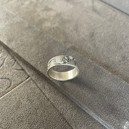 Skeleton Wedding Ring, Sterling Silver Gift Ring for Boyfriend, Unique Wedding Skeleton Band Ring Gifts, Band Ring, Promise Ring