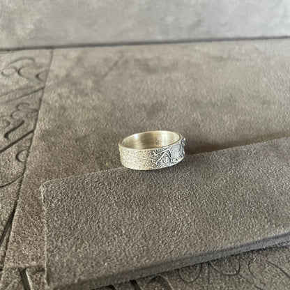 Skeleton Wedding Ring, Sterling Silver Gift Ring for Boyfriend, Unique Wedding Skeleton Band Ring Gifts, Band Ring, Promise Ring