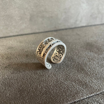 The Last Supper Ring, Sterling Silver Jesus and His Apostes Christian Ring, Renaissance Men Ring, Christian Jewelry, Religious Gift