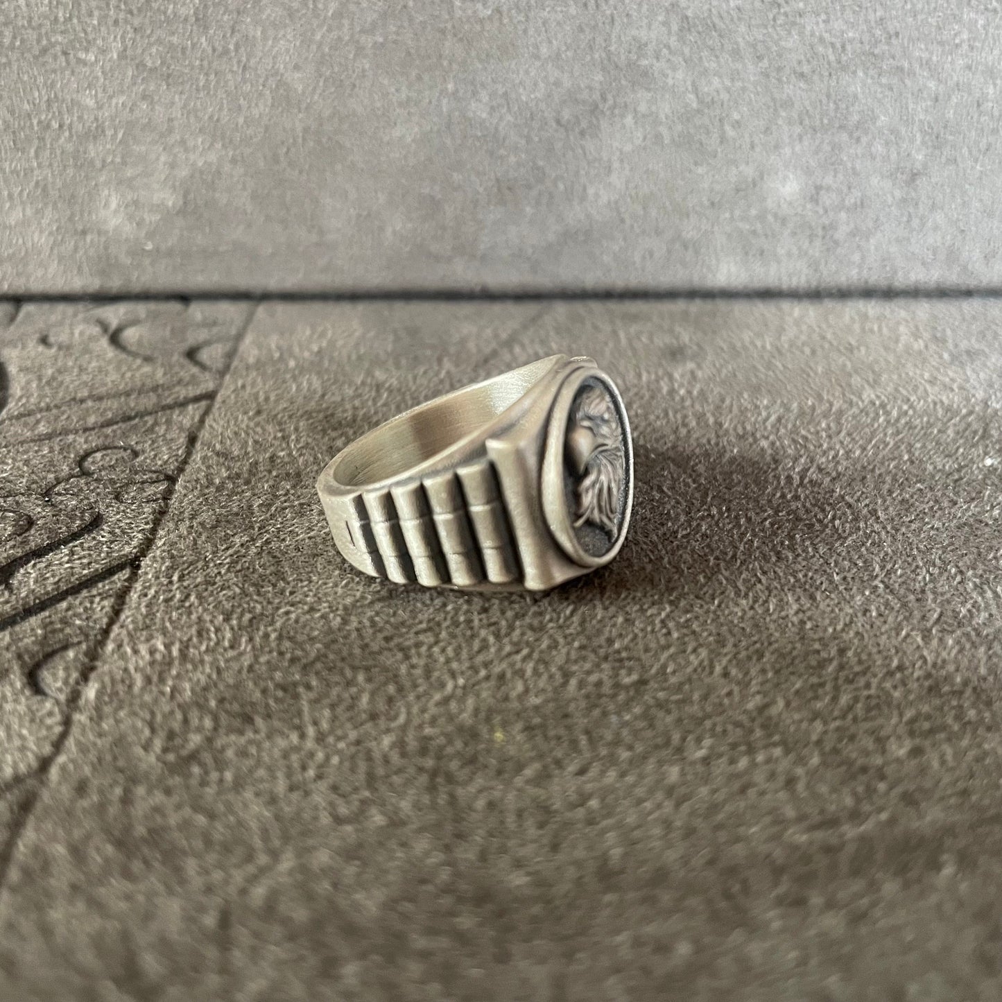 Winged Eagle Ring, Sterling Silver Eagle Ring for Men, Eagle Head Ring, Statement Ring, Engraved Birds Ring, American Eagle Gift