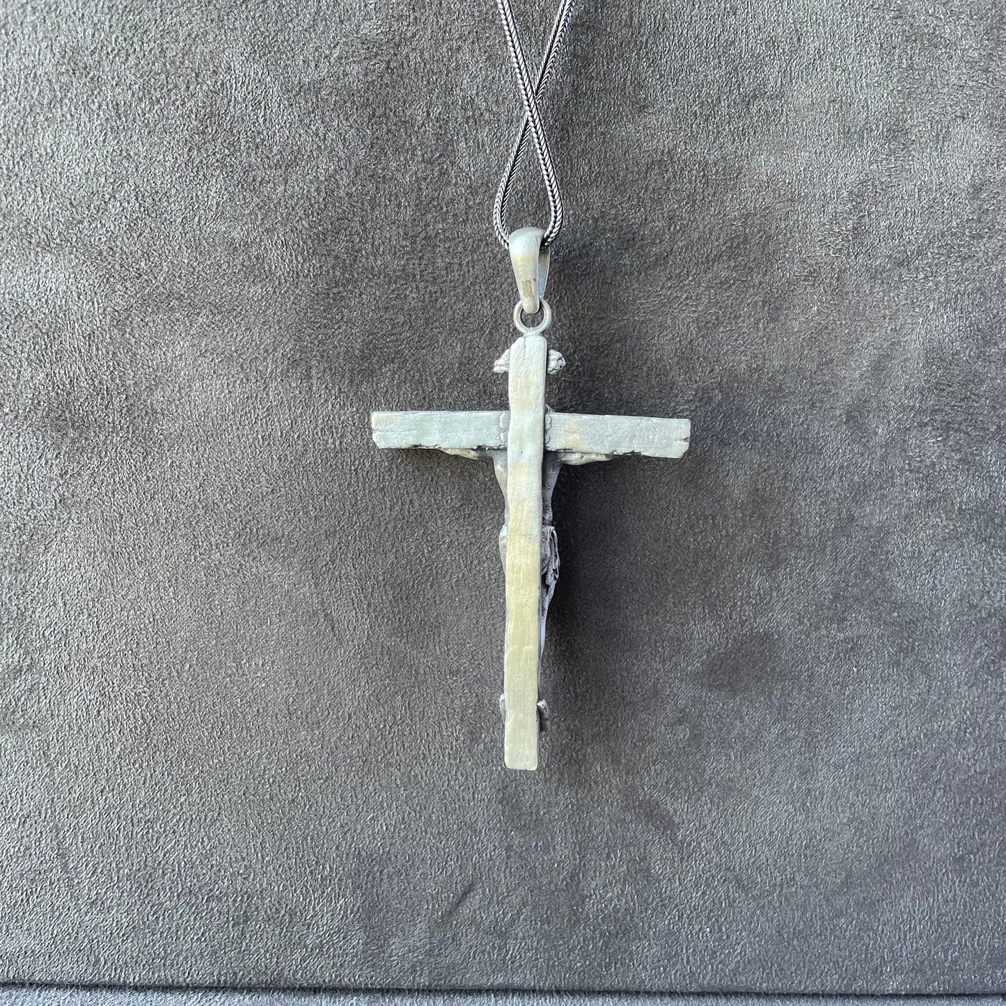 Crucifix Pendant Sterling Silver Jesus Cross Necklace