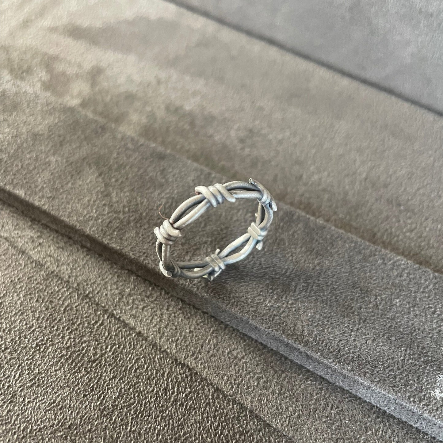 Double Barbed Wire Ring, Sterling Silver Trendy Jewelry, Band Ring,  Bridesmaid Gifts, Girlfriend Gift Ideas, Women Jewelry, Sister Gift