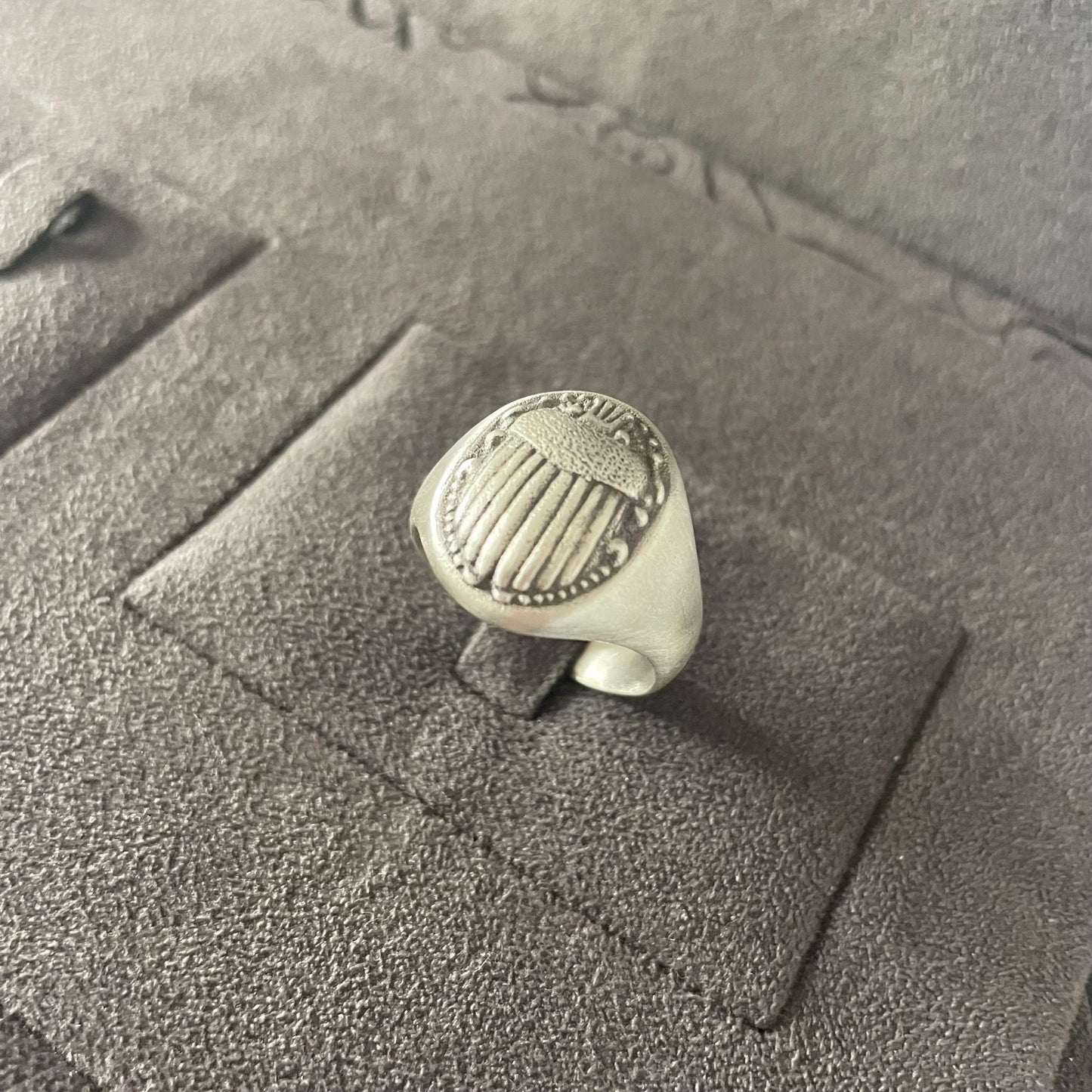 Sterling Silver Egyptian Scarab Men Ring