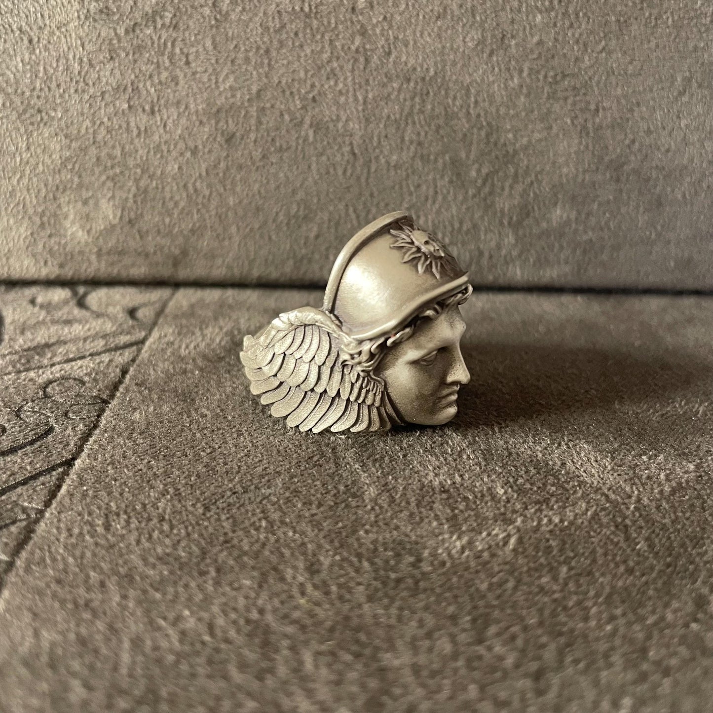 God Hermes Ring, Sterling Silver Greek Mythology Ring, Scriptural Ring For Boyfriend, Engraved Jewelry, Ancient Greek Gift for Husband